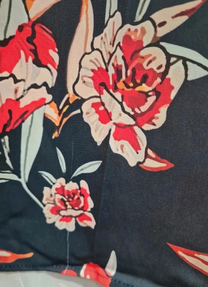 Blouse imprimé floral, manches courtes taille 40 - photo numéro 6
