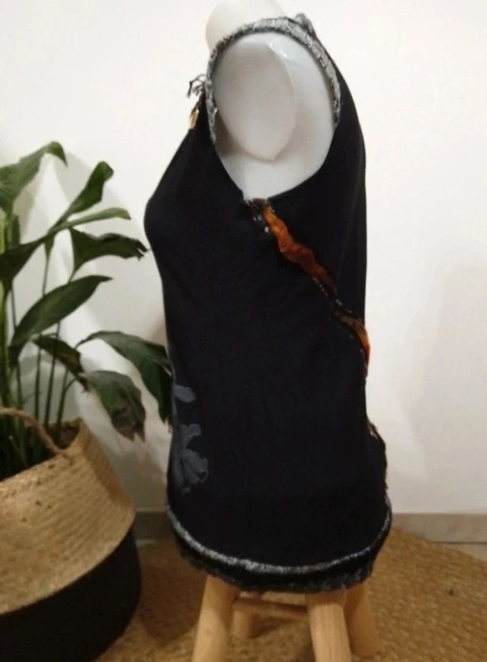 Haut sans manche fantaisie cicéro taille unique ( mesures dans l annonce) - photo numéro 4