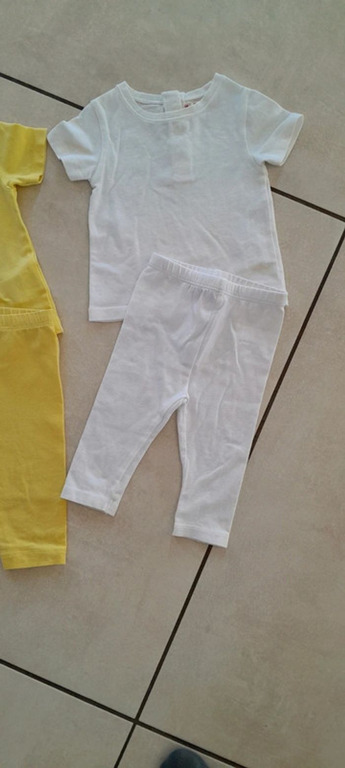 Lot tee-shirt + legging 3 mois - photo numéro 2