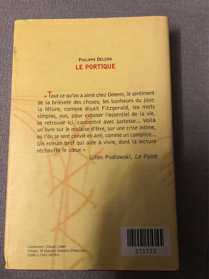 Livre: le portique de Philippe delerm - photo numéro 2