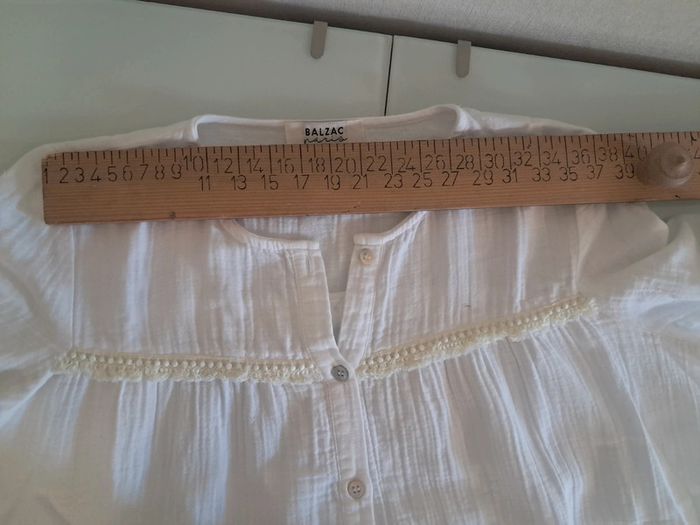 Balzac blouse été blanche T.36/38 en tbe - photo numéro 12