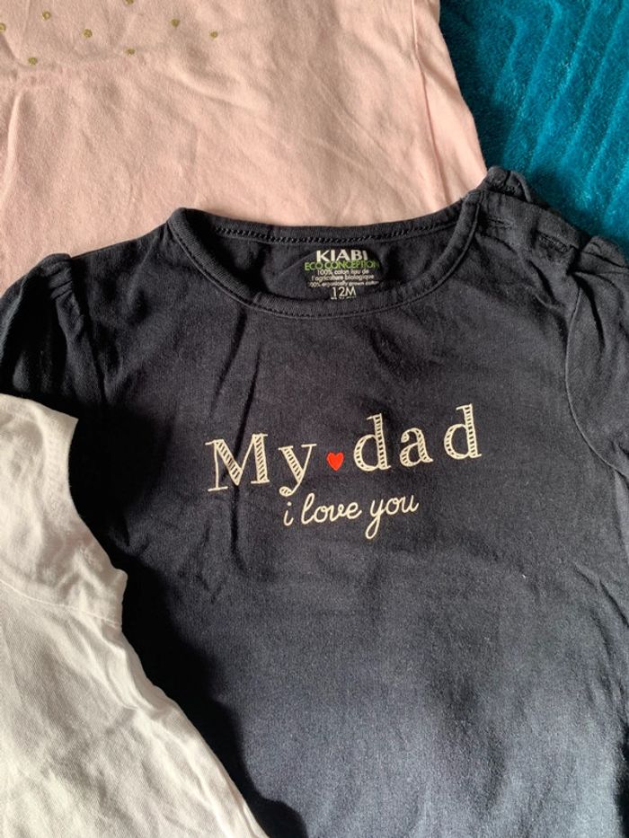 Lot 4 tee shirts fille 12 mois - photo numéro 3