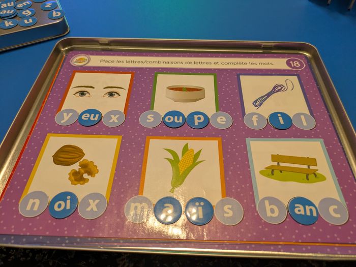 Jeu éducatif  "J'apprends les mots " avec des aimants - photo numéro 3