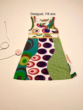 Robe multicolore psychédélique Desigual 7/8 ans