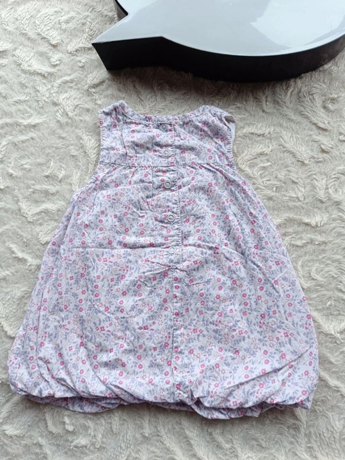 Robe boule sans manche Fille 1 mois Fleurs 100% coton - photo numéro 9