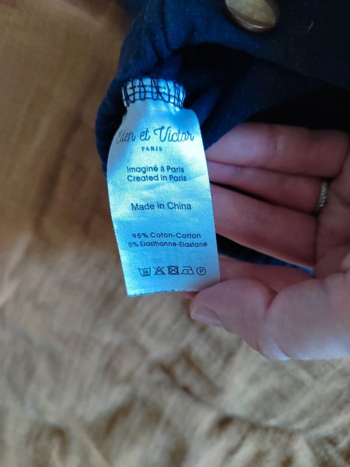 Legging bleu marine 10 ans Eden & Victor - photo numéro 6