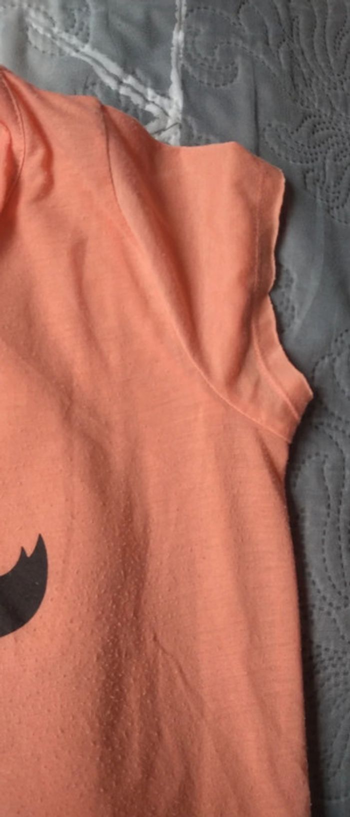 Tee shirt motif moustache corail femme L mim - photo numéro 8