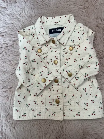 Veste en jean cerises🍒