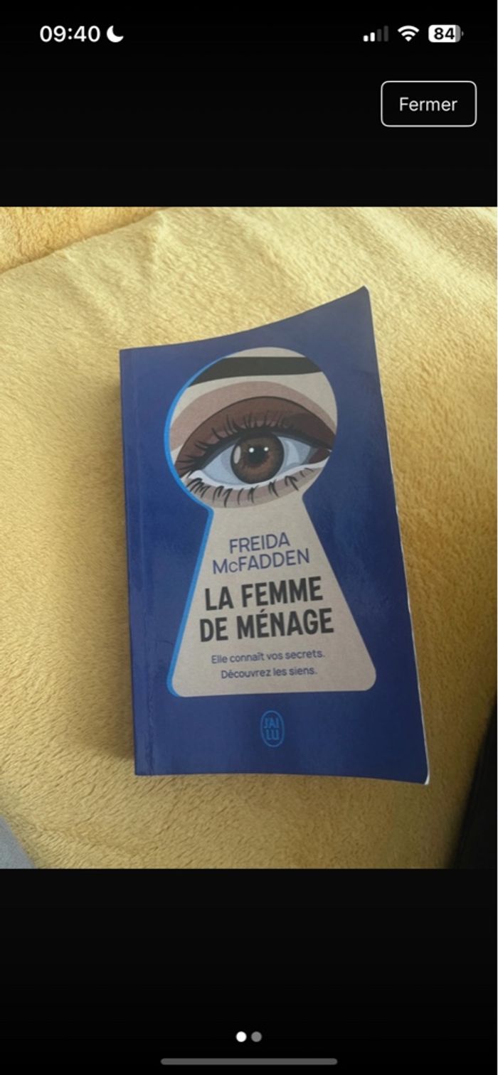 Livre la femme de ménage