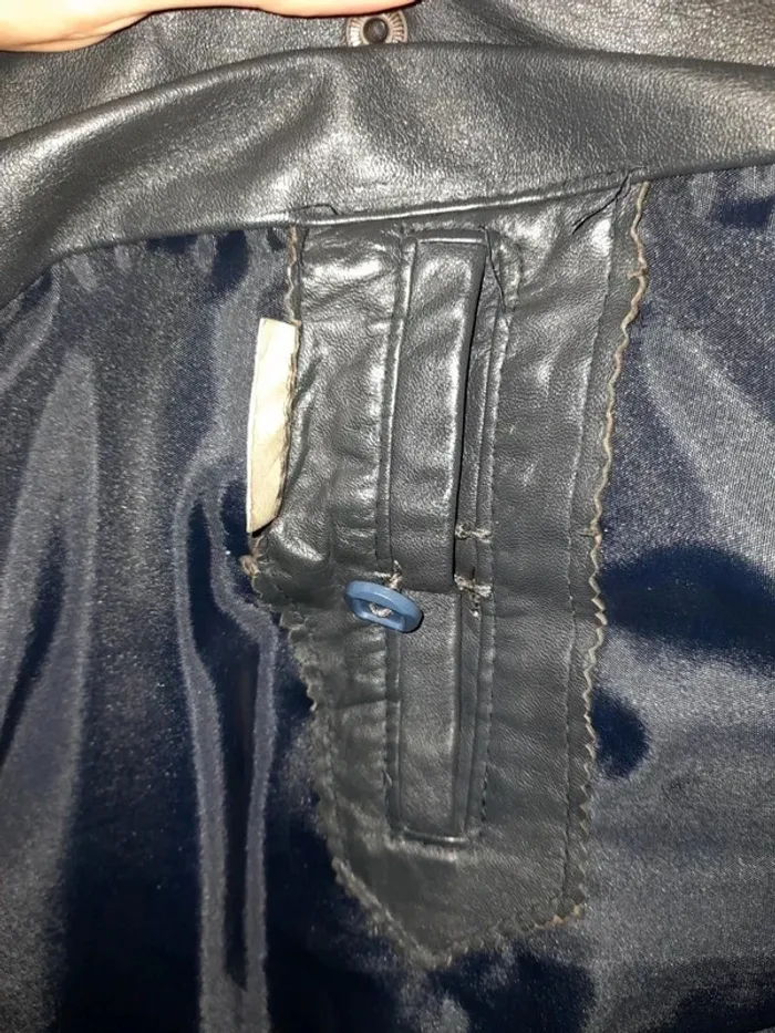 Veste Homme en Cuir Véritable Noir - Fabriquée en France - photo numéro 3