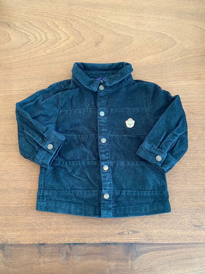 Chemise velours ourson