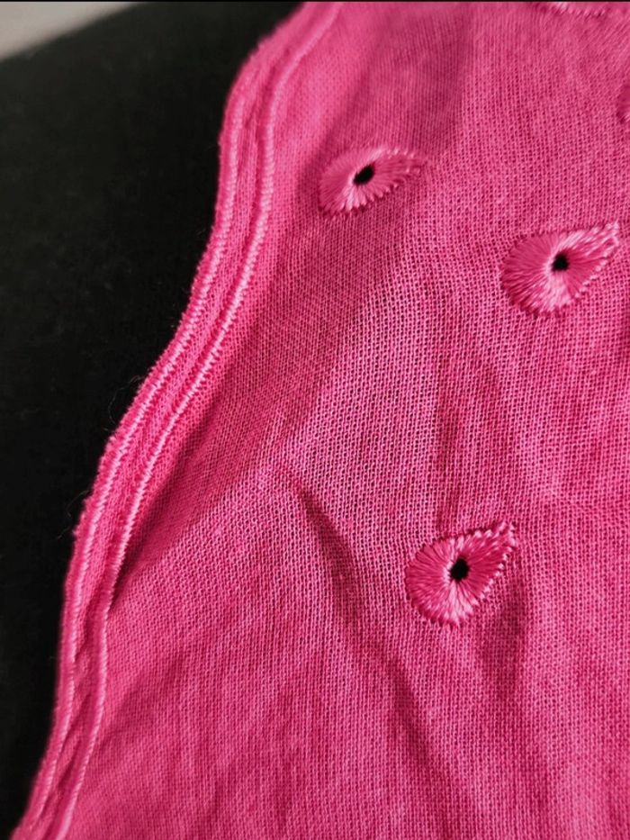 NEUF Top sans manche Chattawak fuschia taille 36 - photo numéro 9