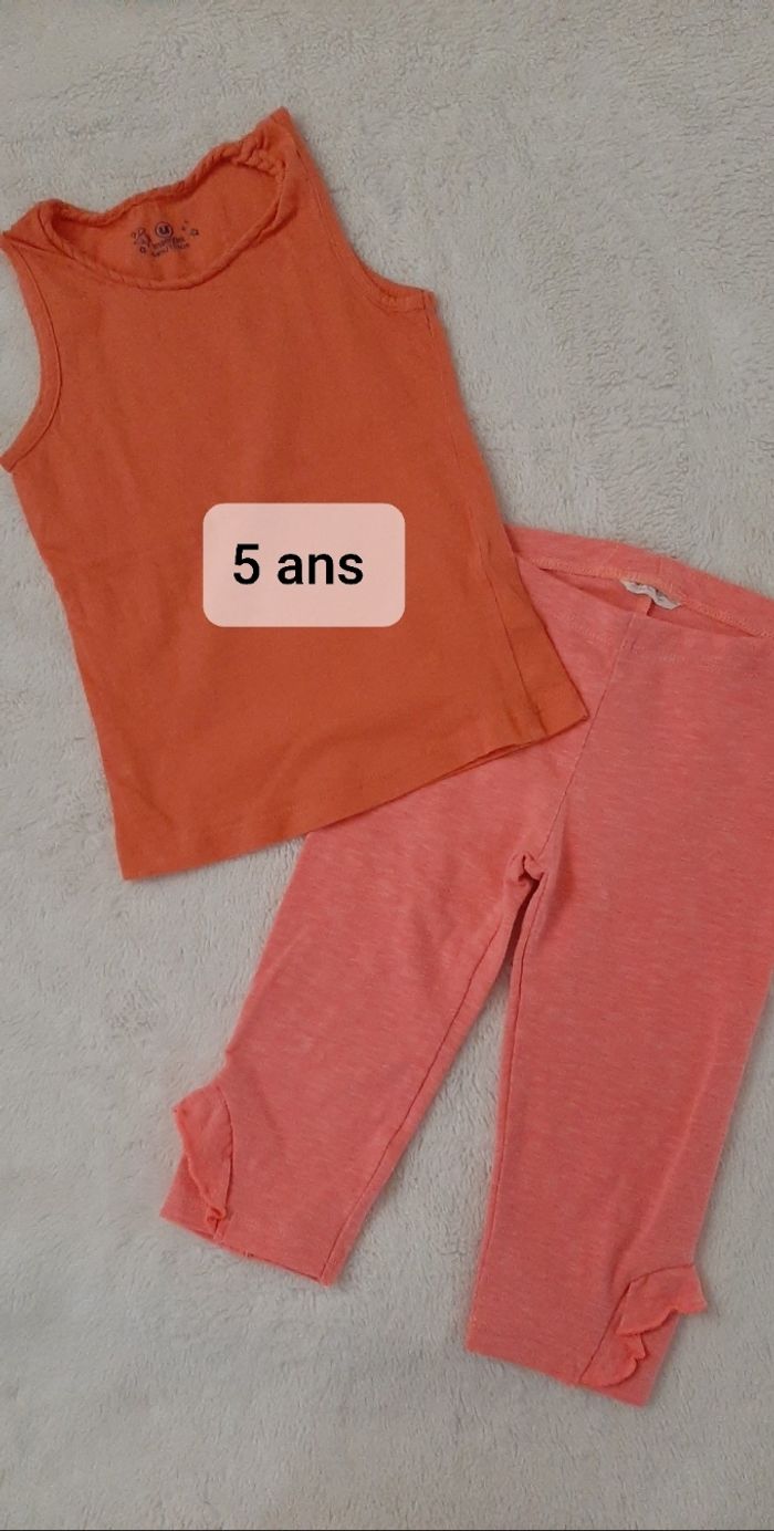 Débardeur + legging court 5 ans