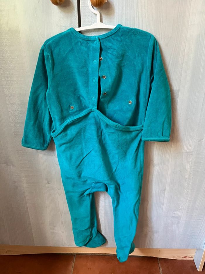 Pyjama polaire bleu turquoise - photo numéro 3