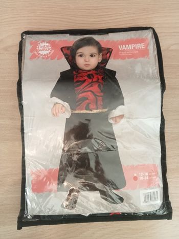 Déguisement de vampire bébé 18-24 mois