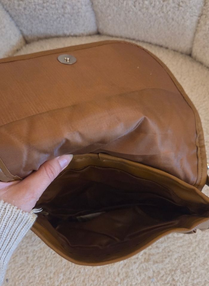 Sac bandoulière Ted Lapidus vintage patchwork cuir véritable – Neuf – Pièce rare - photo numéro 7