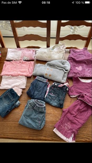 Lot bébé fille hiver 6 mois