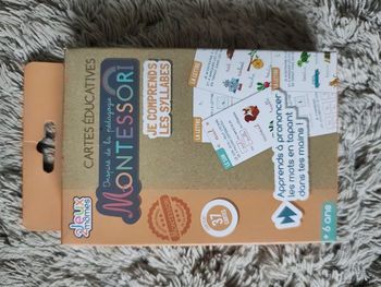 Jeu Je comprends les syllabes Cartes éducatives Montessori