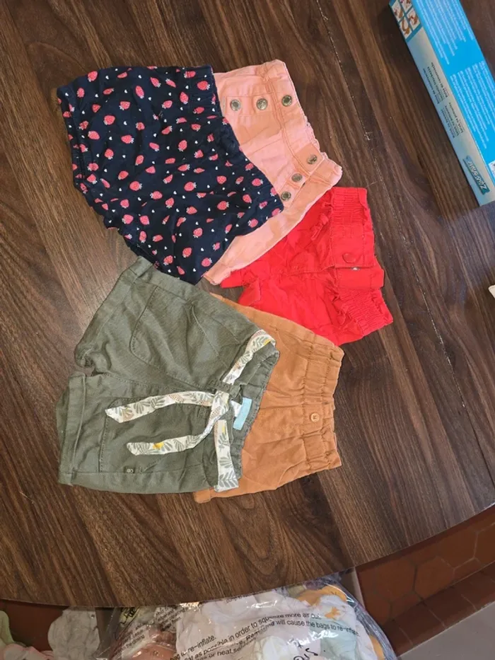 Lot de 5 short 3 mois