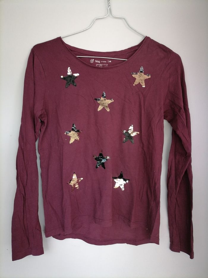 Tee shirt sequins 14 ans