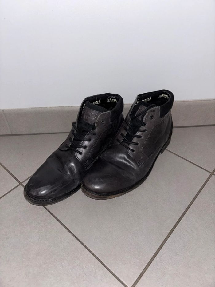 Bottines noir cuir Redskins / Taille 43 / Bon état - photo numéro 2
