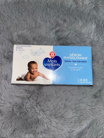 Boîte de 40 sérums physiologiques - Neuve - Mots D’enfants