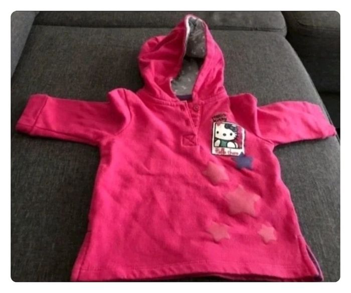 Pull hello kitty à capuche Taille 3 mois - photo numéro 6