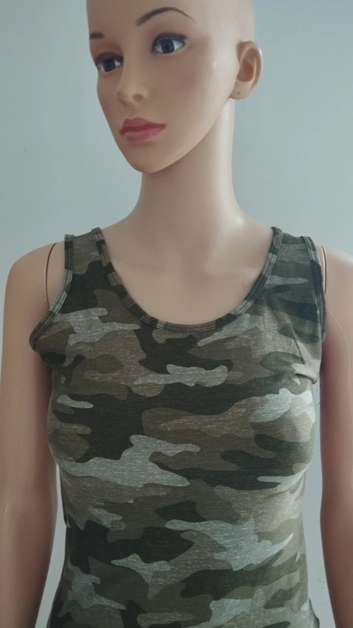 Débardeur camouflage taille m femme - photo numéro 3