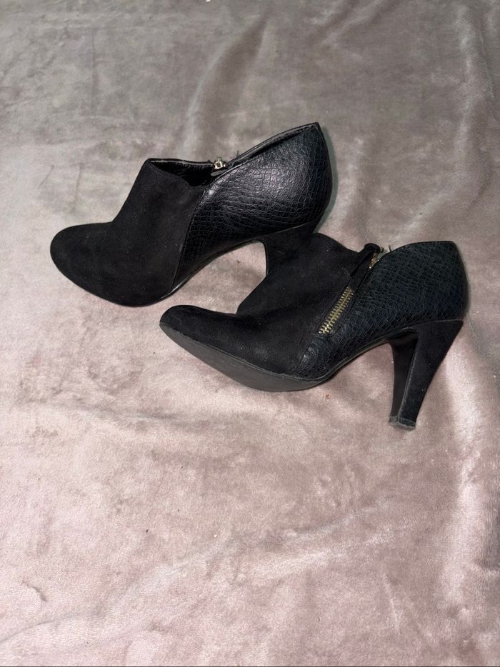 Chaussures bottines à talons femme taille 36 Mim en très bon état. - photo numéro 2