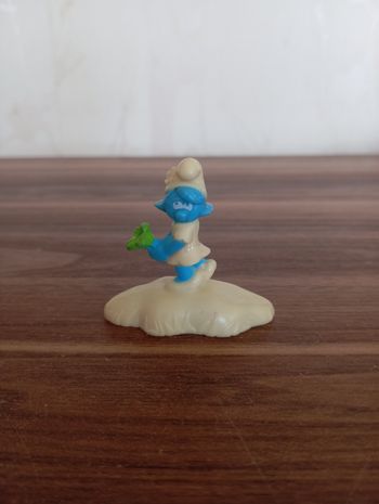 Figurine Schtroumpf McDonald's Bouton D'or 5cm