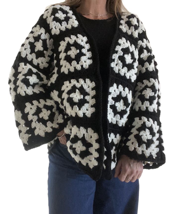 veste crochet granny fait main - photo numéro 3