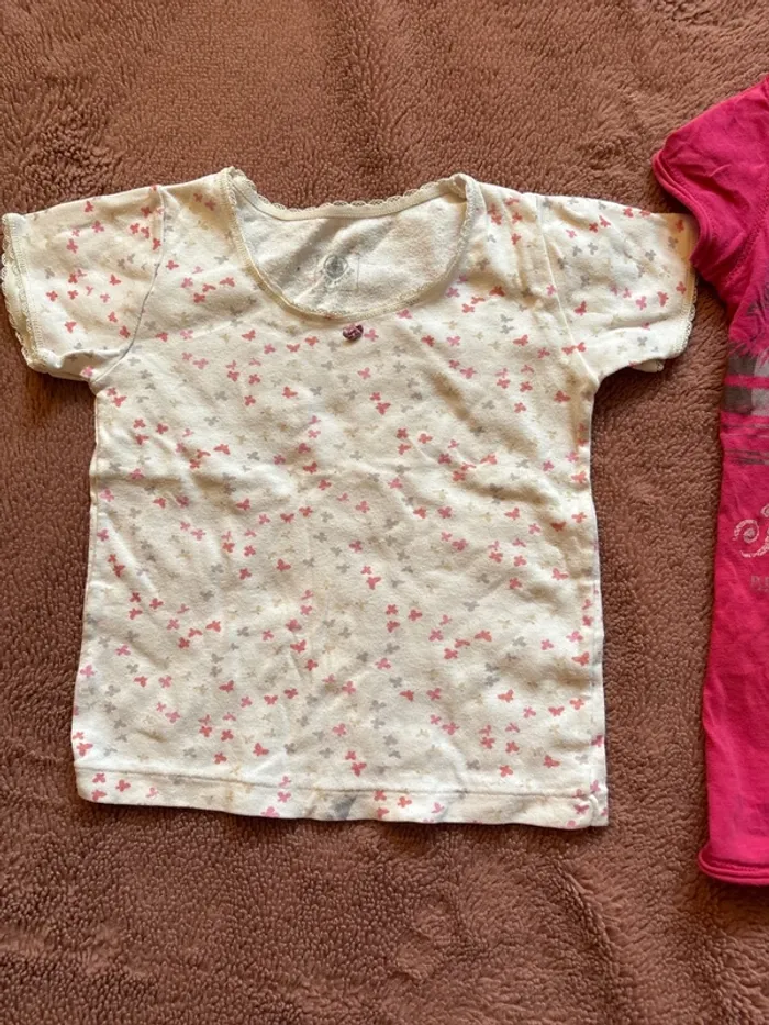 Lot trois tee-shirt manche courte fille - photo numéro 2