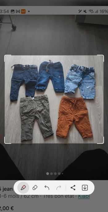 Lot 5 pantalon  