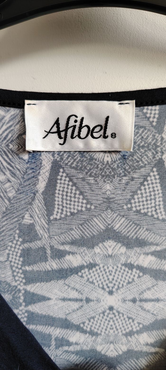 Haut imprimé avec anneau décoratif – Afibel - photo numéro 2