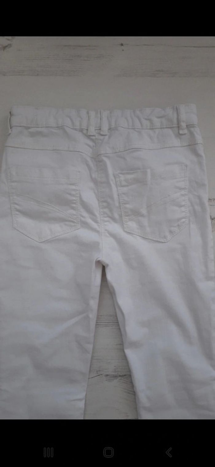 Jean fille blanc 10 ans Tape à l'œil - photo numéro 3