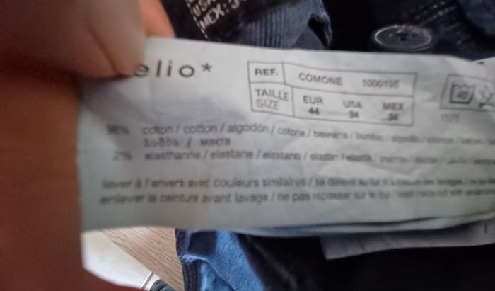 Chino bleu celio t44 - photo numéro 5