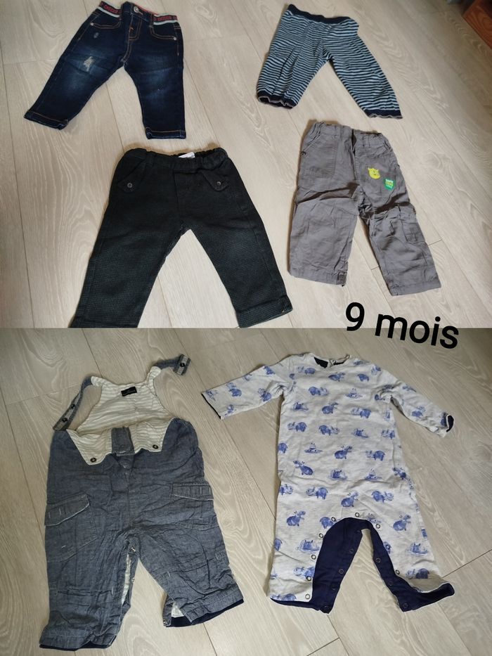 Lot vêtements hiver garçon 9 mois - 24 pièces - photo numéro 2