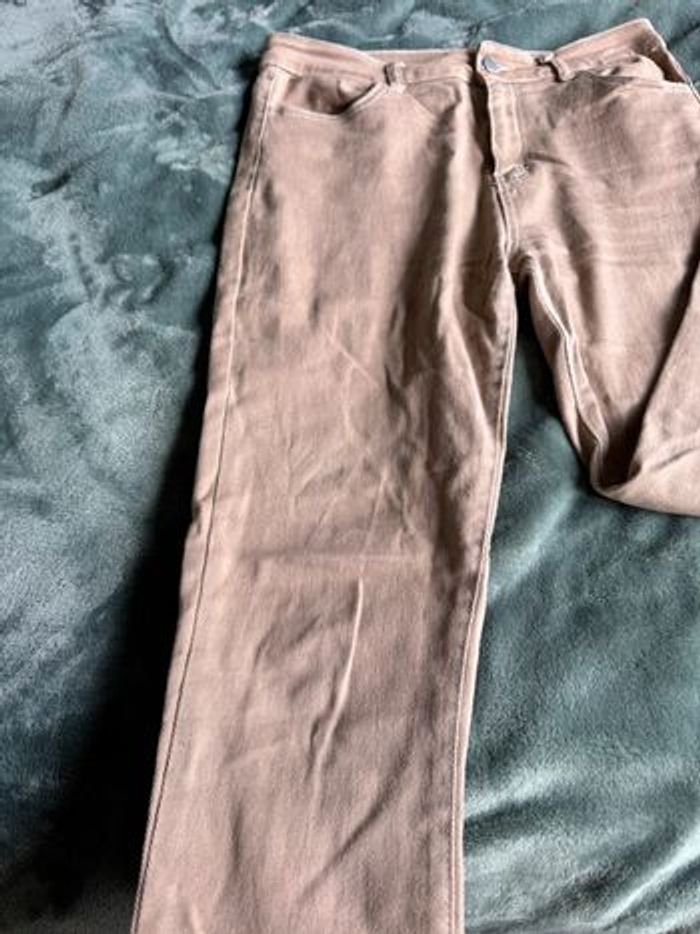 Jean beige stretch - photo numéro 3