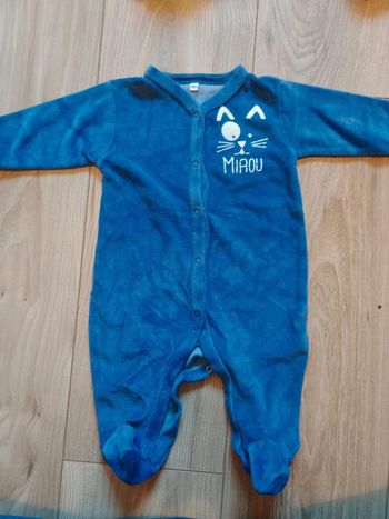 Pyjama velours 3 mois