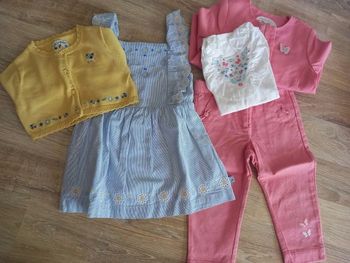 Lot Ensembles Cérémonie Sergent Major Fille 3ans