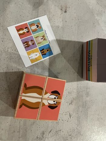 Puzzle cubes Fraise et Bois