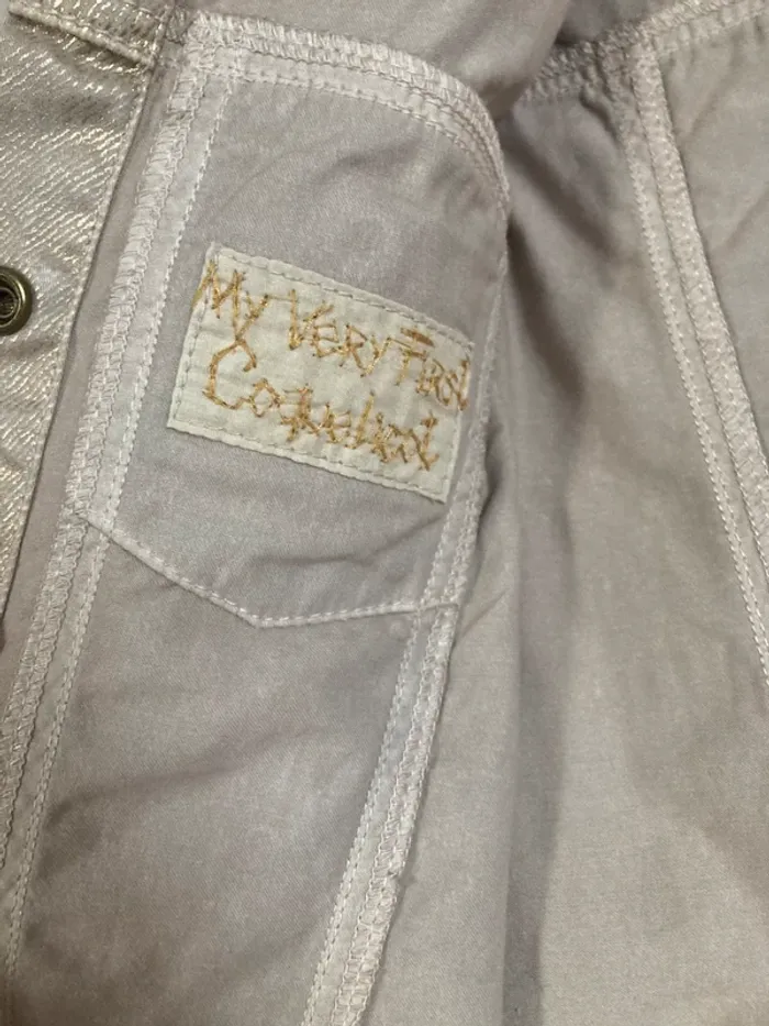 Notify blouson en jean doré 6 ans - photo numéro 3