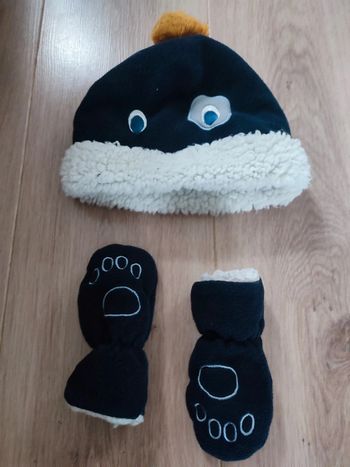 Ensemble bonnet et gants