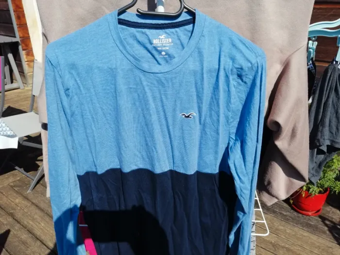 Tee shirt manches longues Hollister. - photo numéro 2