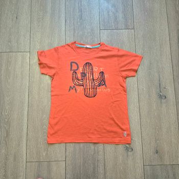 T-shirt saumon. Garçon 10 ans. Marque Dpam