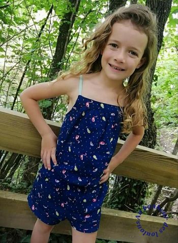 7 ans fille combishort été sergent major