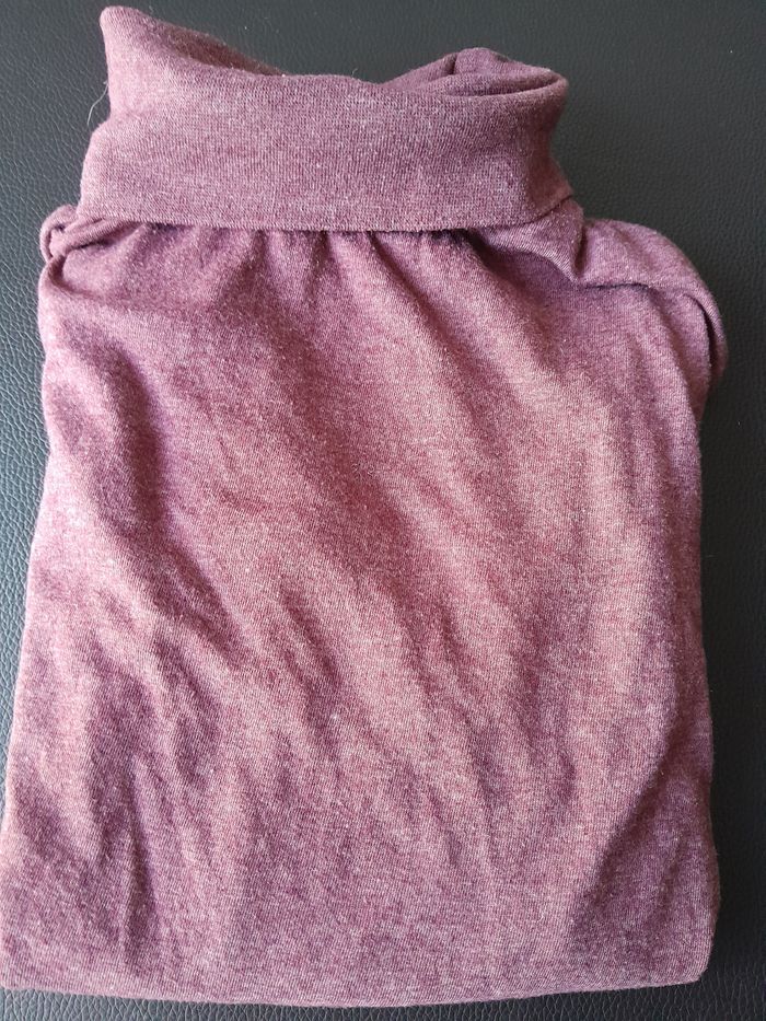 Sous pull violet 10ans garçon