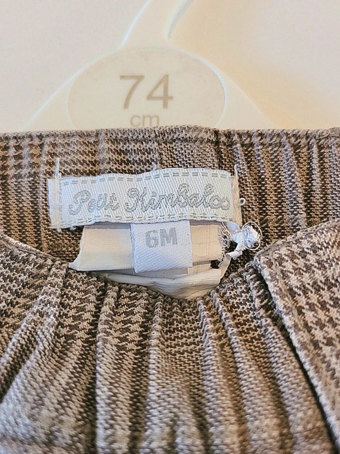 Short marron petit kimbaloo 6 mois - photo numéro 3