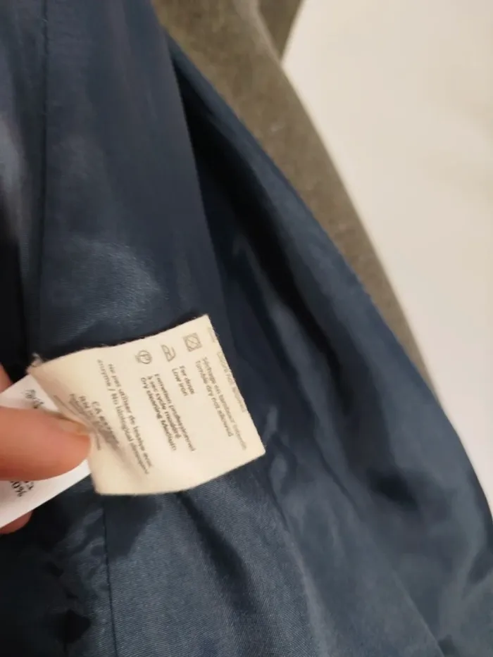 Veste en laine kaki chiné - American Vintage A258 - photo numéro 12