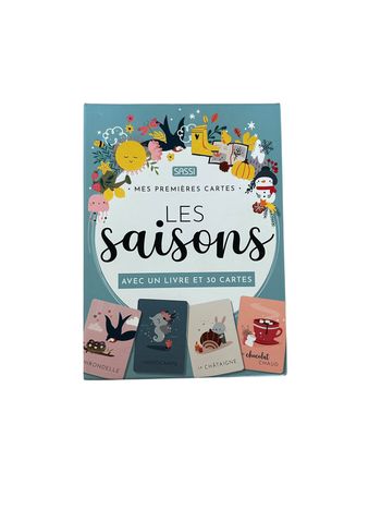 Mes premières cartes - Les Saisons avec un livre et 30 cartes
